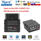 Vgate vLinker MC + ELM 327 V2.2 Bluetooth-совместимый автомобильный сканер OBD2 wifi автомобильный диагностический инструмент ELM327 OBD 2 ODB2