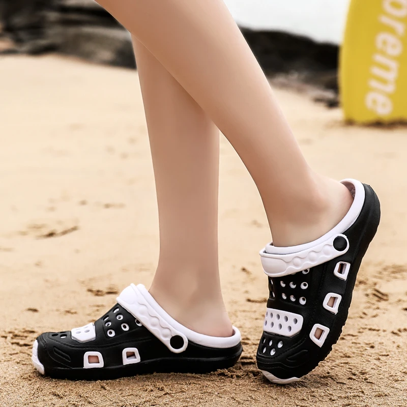 

Мужские и женские шлепанцы, уличные сандалии для дома и сада, удобная модная пляжная обувь унисекс для сада, клоги, пляжная обувь для воды, оп...