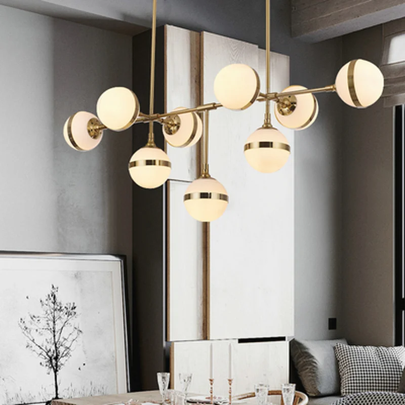 Светодиодная люстра в стиле постмодерн роскошный подвесной светильник виде