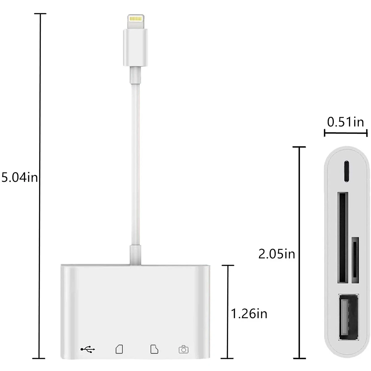 SD TF кардридер для iPhone iPad iPod iOS 13 USB OTG комплект подключения камеры T Flash