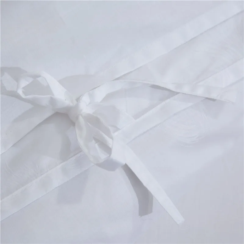 

Cotton jacquard round bedding set for five-star hotel four-piece pure white bed cover Deep Pocket Fitted Sheet up to 30cm