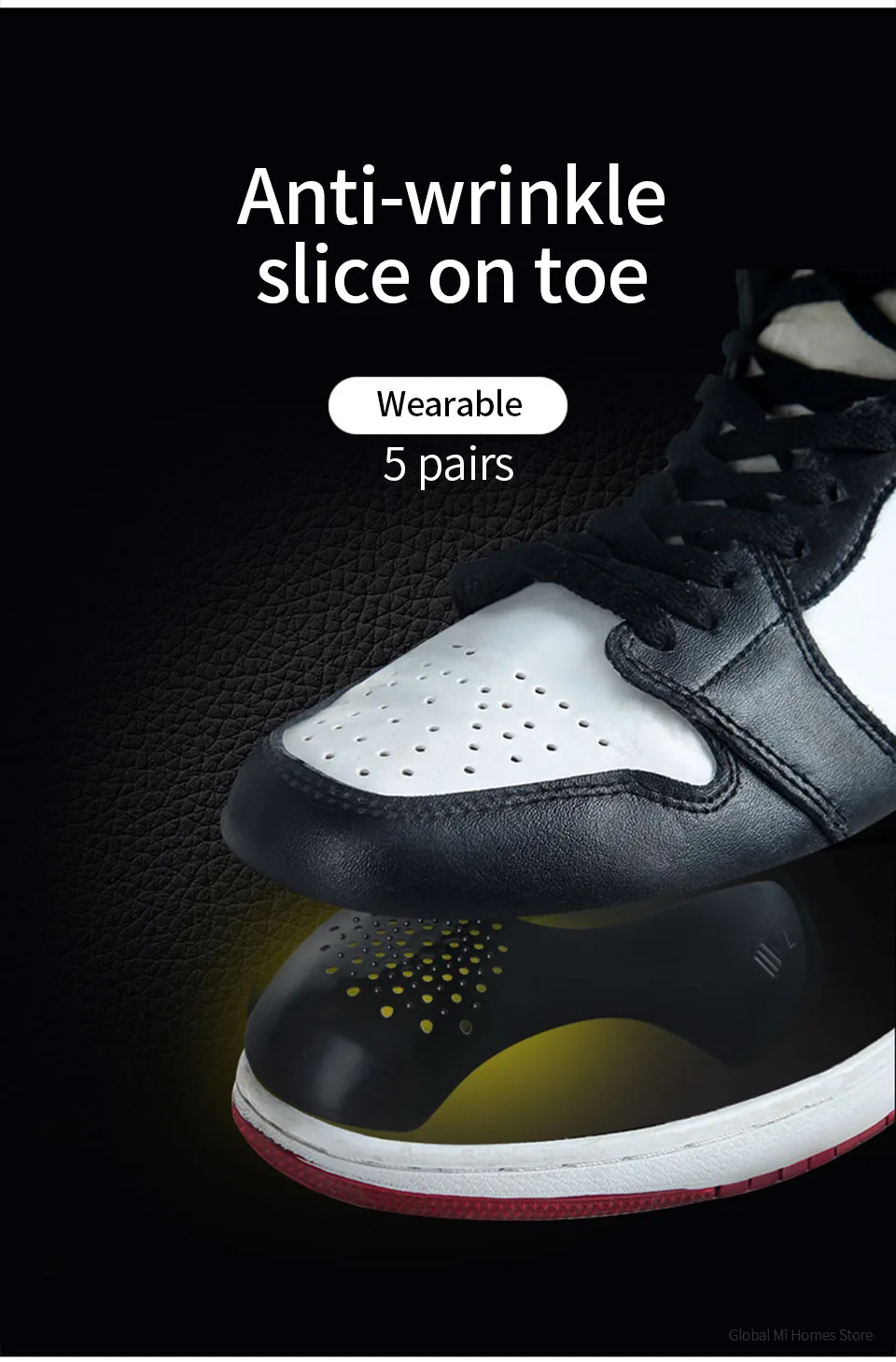 AJ1 shoe shield toe wrinkle and crease proof AF1 Air Force No. 1 shoe shoe shoe shoe shoe toe shield artifact AJ man