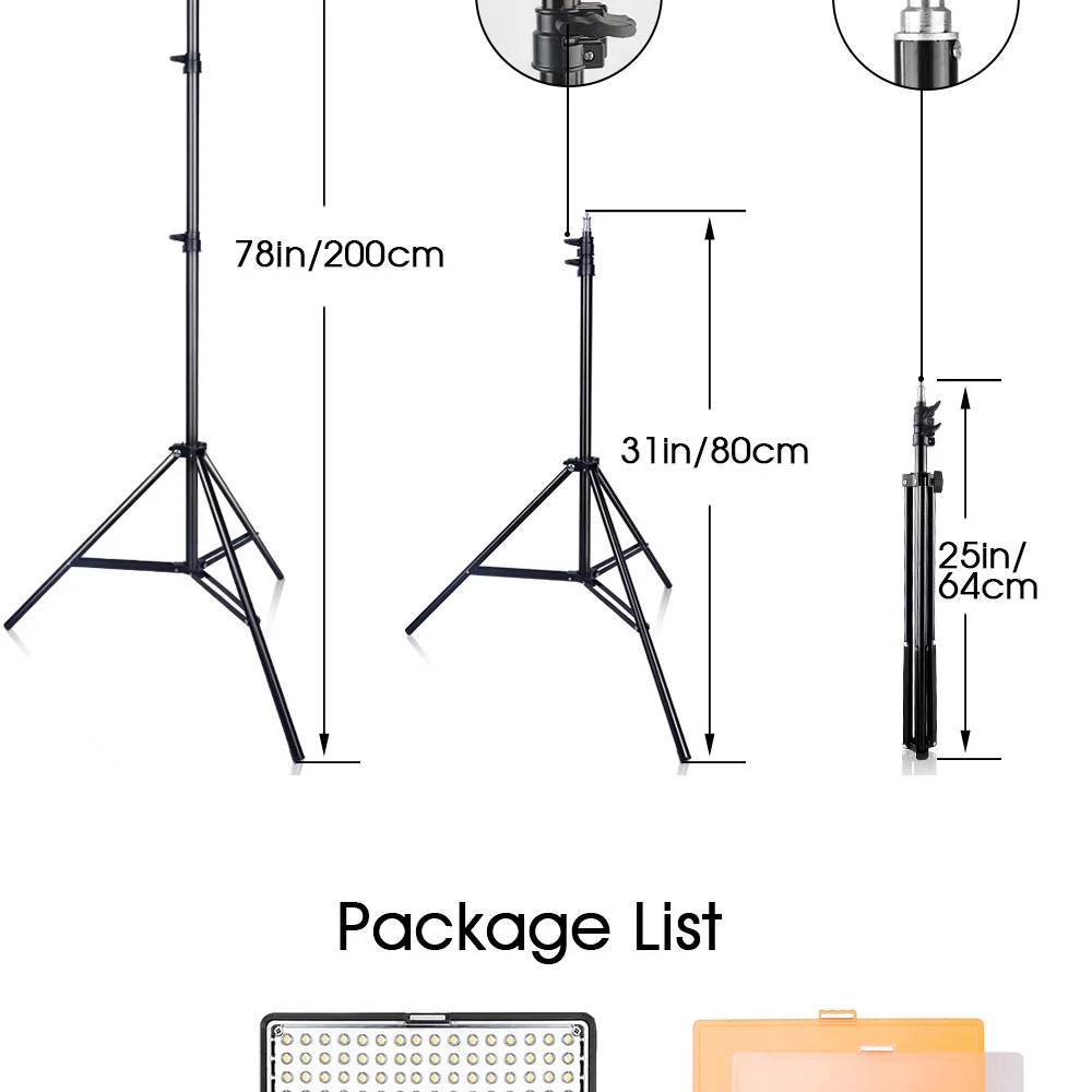 Travor TL-160 LED видео свет 5600K с регулируемой яркостью светильник для фотосъемки