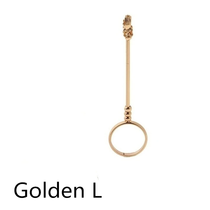Golden L Курительная сигарета, кольцо на палец, коптильня, сигарета, ручной держатель для женщин, подарки на Рождество и год, курительная сигарета, держатель, кольцо - Цвет: Golden L