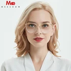 Meeshow пластиковая титановая оправа для очков для женщин, прозрачные очки для мужчин, круглая оправа для очков для близорукости, TR-90
