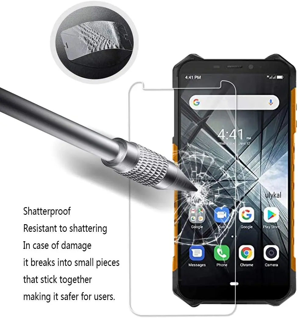 Взрывозащищенная прозрачная защитная пленка для экрана закаленное стекло Ulefone