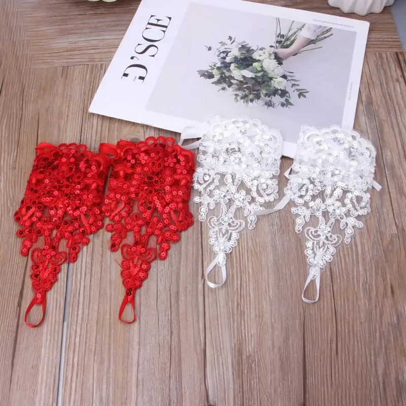 Перчатки для девочек перчатки принцессы свадебное платье костюм аксессуары