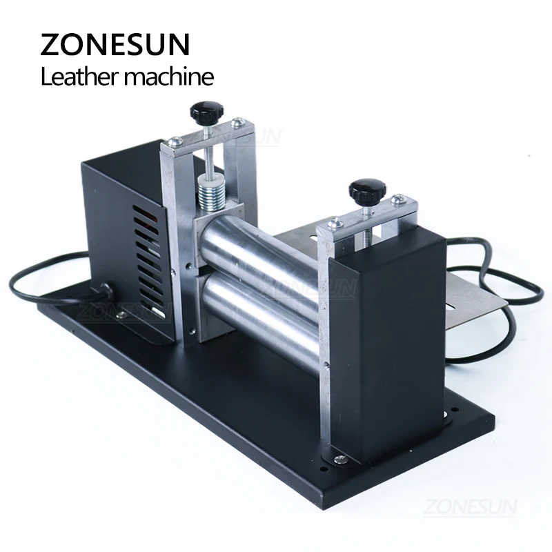 Ручная машина для прокатки кожаных ремней ZONESUN складная ламинирования кожи