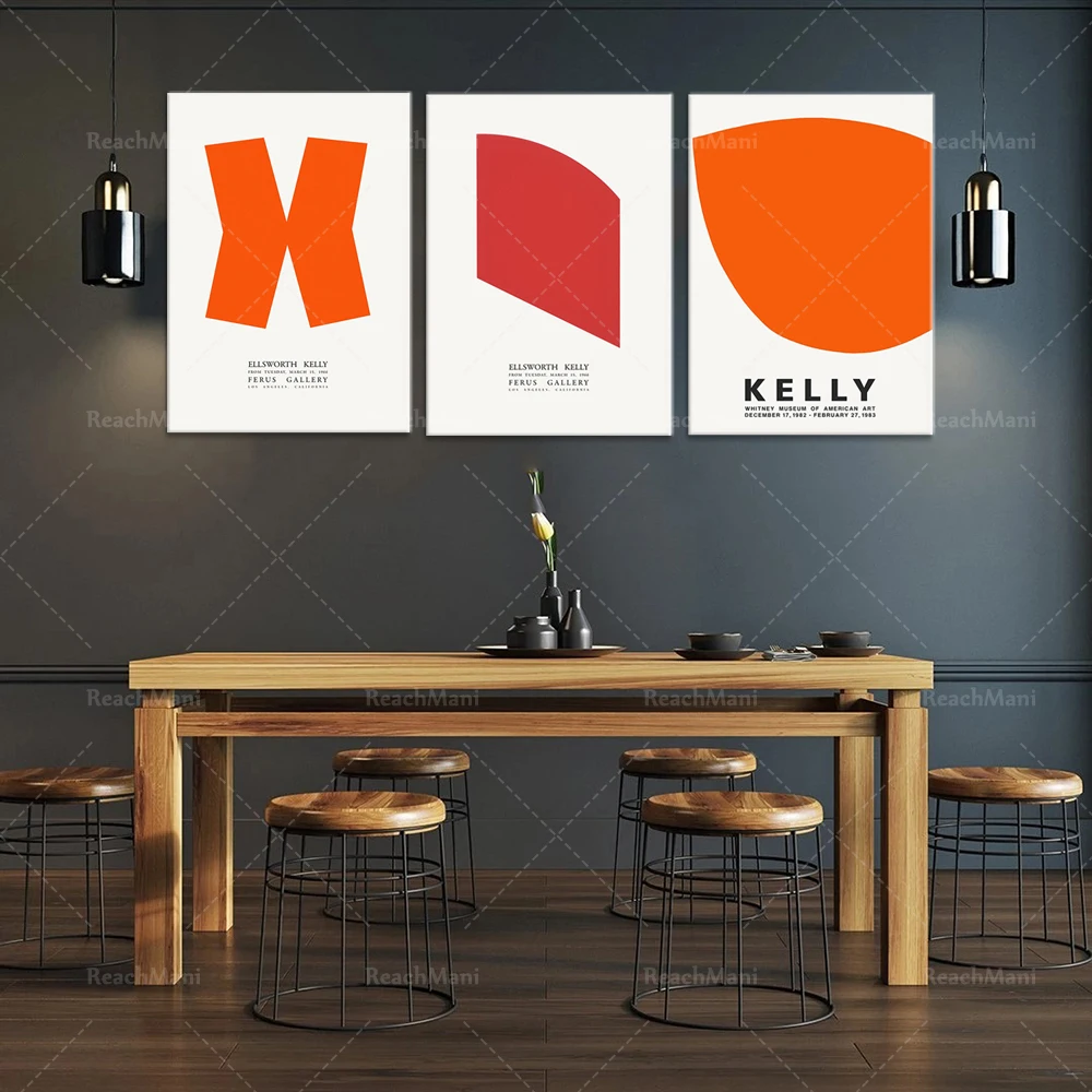 Ellsworth Kelly Art Exhibition Digital Download Плакат винтажный принт архитектуры