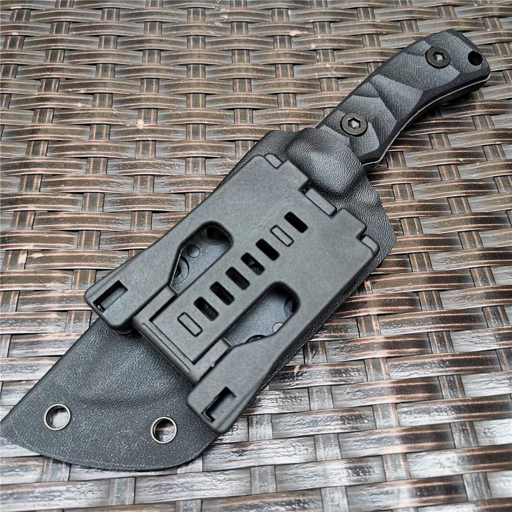 8cr18 Черный G10 ручной тактический прямой нож острый охотничий + K рукав для