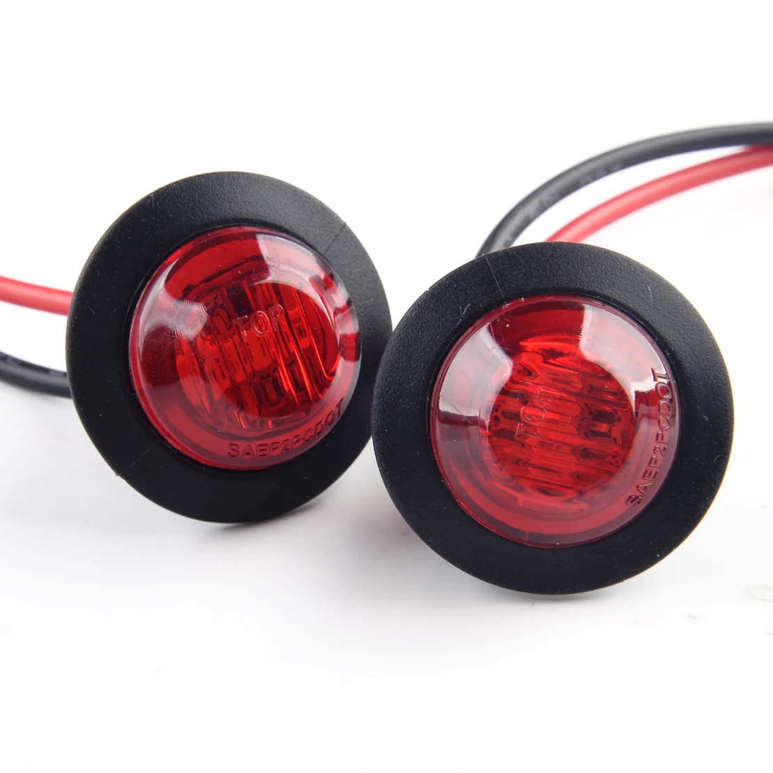 Универсальный 10 шт./компл. 12V 3/4 &quot3 светодиодный красные маленькие круглые