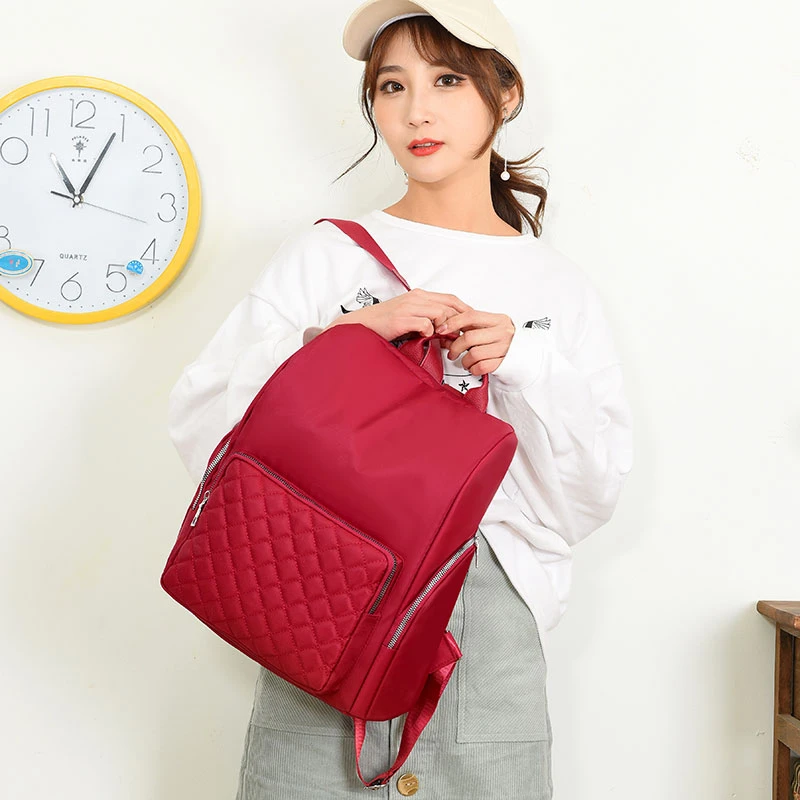

Popular Backpack Women's Oxford Cloth Sewing Bags For Women 2020 Beach Travel Luxury Messenger Bag Over The Shoulder Notebook