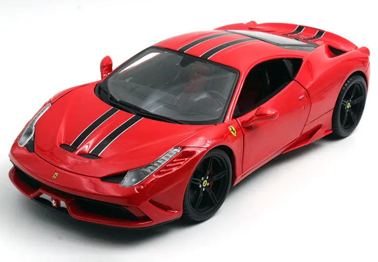 (JZ) Bburago 1/18 1:18 Ferrari 458 Speciale Sport Racing Car Vehicle Diecast Display Model Birthday Toy For Kids Boys Girls | Игрушки и