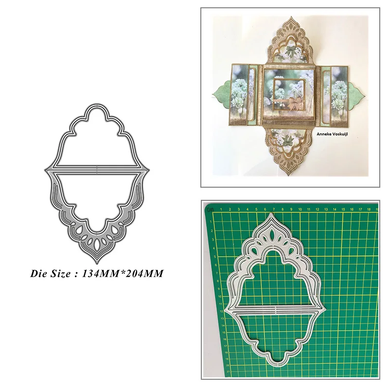 

Folding Support Frame Metal Cutting Dies for DIY Scrapbook Album Paper Card Decoration Crafts Embossing 2021 New Dies