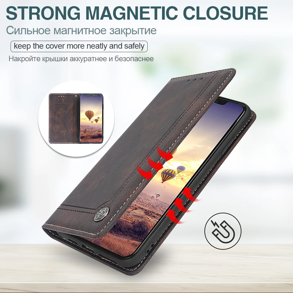 Чехол-книжка для Nokia 6 2018 кожаный чехол-бумажник 1 5 3 7 8 2 C1 C2 4 Plus X7 X5 | Мобильные