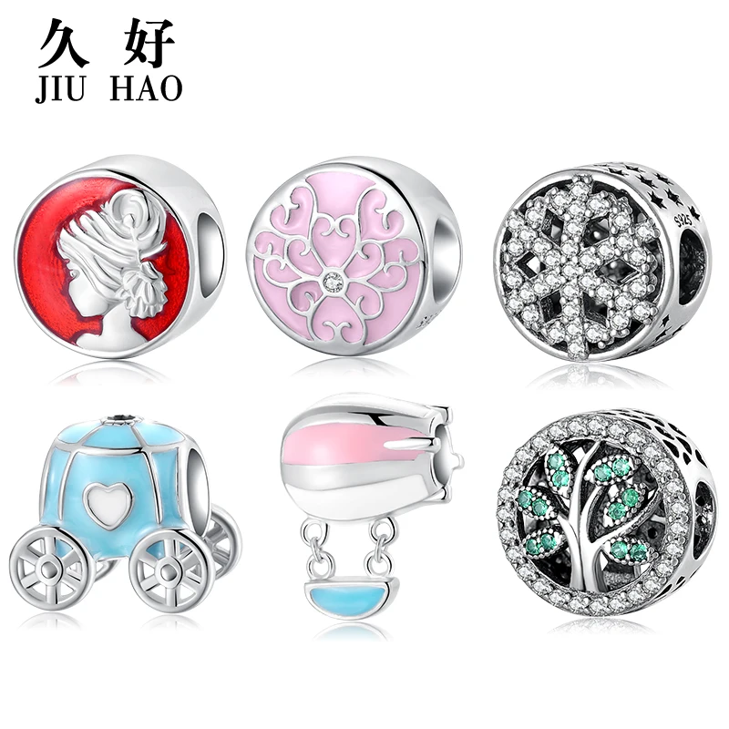 Романтические шармы бусины из серебра 925 пробы с изображением сказочной серии в