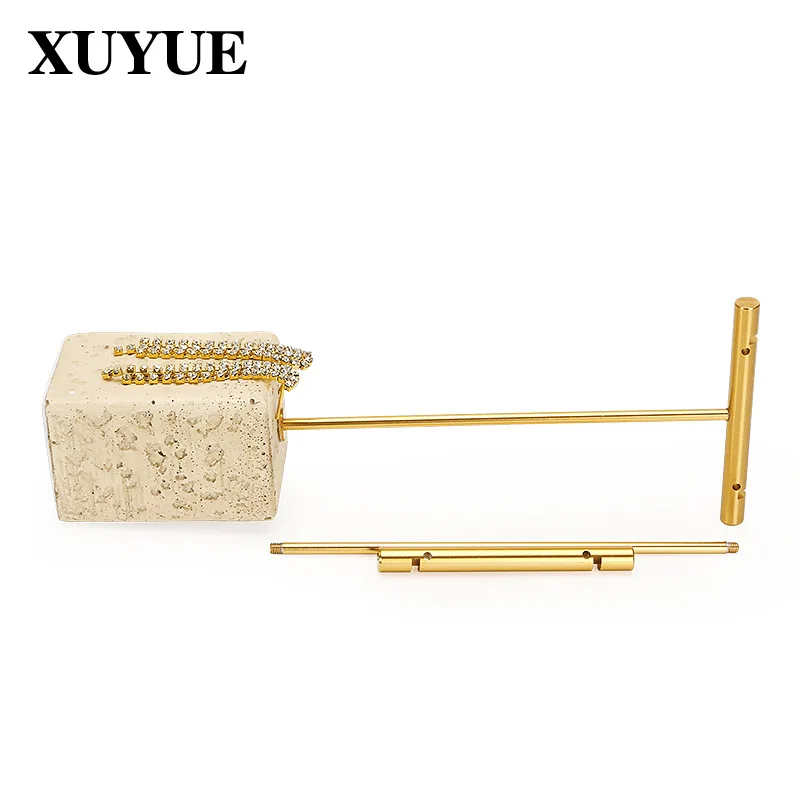 Yellow plaster creative metal earrings jewelry display stand earrings jewelry storage display stand in stock