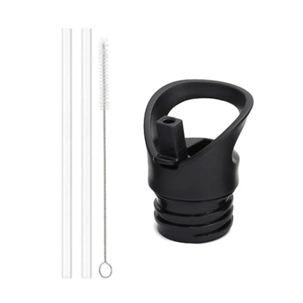Straw Flip Lid Cap For Hydro Flask Wide Mouth Water Bottle Fully Sealed Straw Cover 12-64oz Sport Bottle Accessory Camping Tool