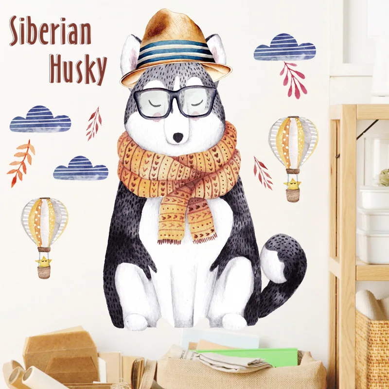 35*57 наклейки на дверь с изображением милой собаки | Дом и сад