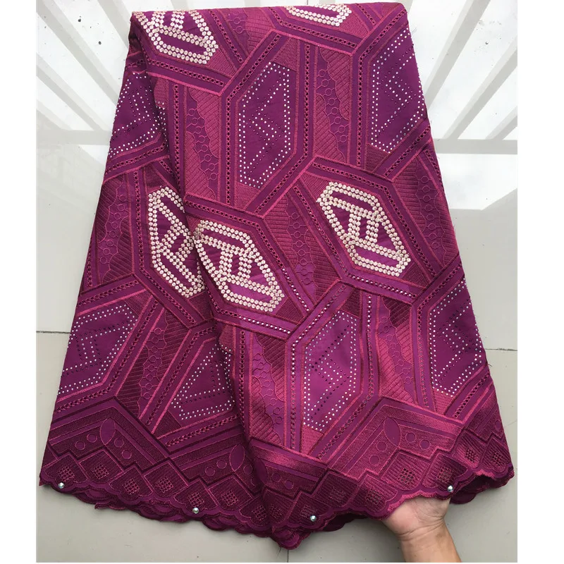 Нигерийская чистая белая кружевная ткань 100% хлопок швейцарская хлопковая