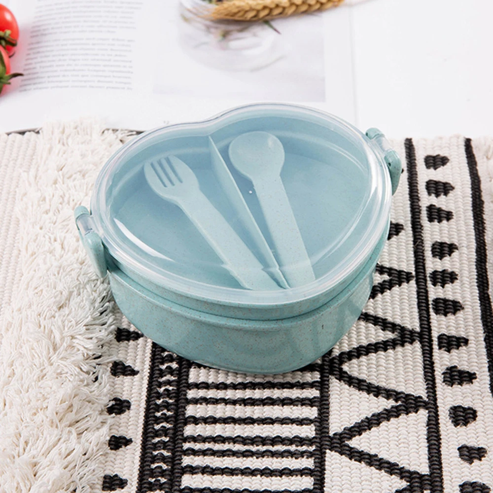 1 шт. портативный здоровый материал Ланч бокс 3 слоя пшеничной соломы Bento коробки