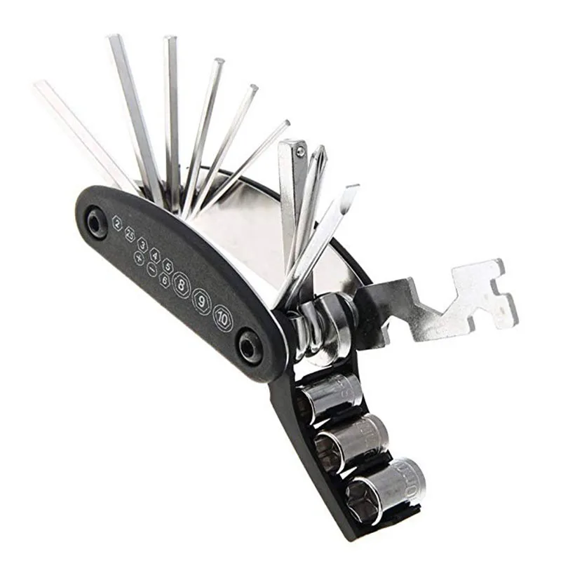 Practical Equipment Mountain Bike Multifunctional Repair Tool Inside and Outside Hexagon Screwdriver Wrench Combination | Спорт и
