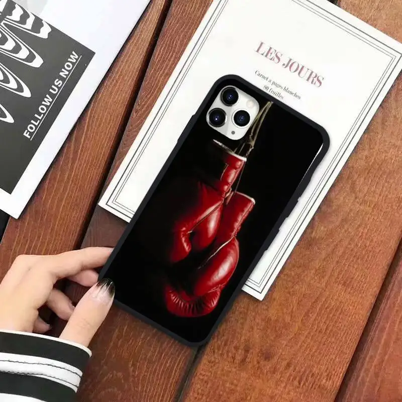 

Strong Boxing Gloves sports Phone Case for iPhone 11 12 pro XS MAX 8 7 6 6S Plus X 5S SE 2020 XR