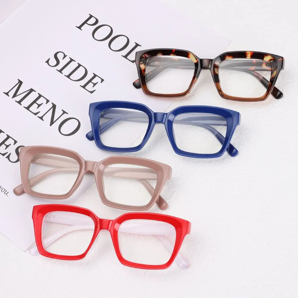 

Oversized Square Reading Glasses Men Women Large Frame Fashion Portable Presbyopia Eyeglasses Diopter +1.0~+4.0