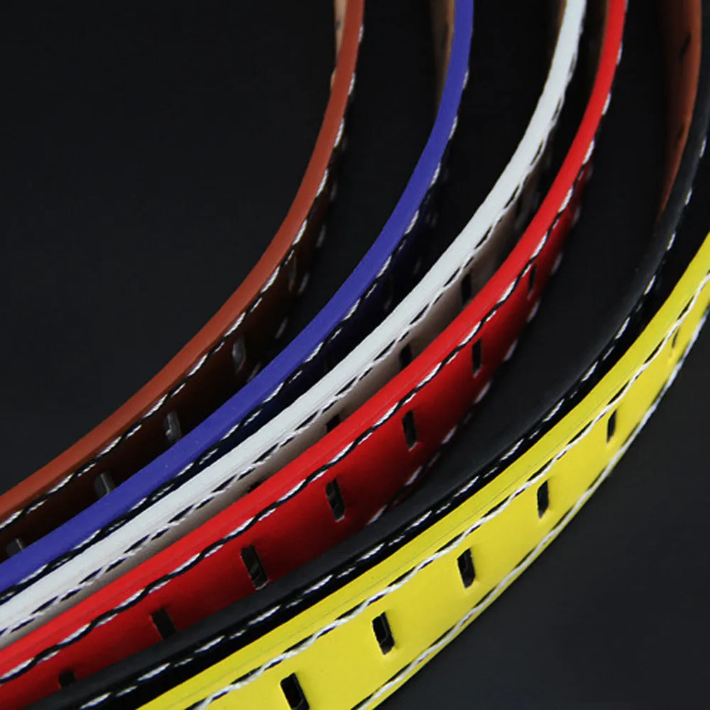 Fashion Men Belt Casual Leather Smooth Girdle Buckle Waistband Leisure Business Work Strap Newly Style мужские#50 | Аксессуары