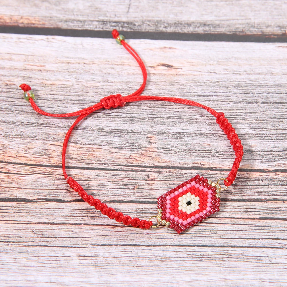 Rttooas MIYUKI браслет со сглаза Delicas Seed Bead летние праздничные пляжные очаровательные