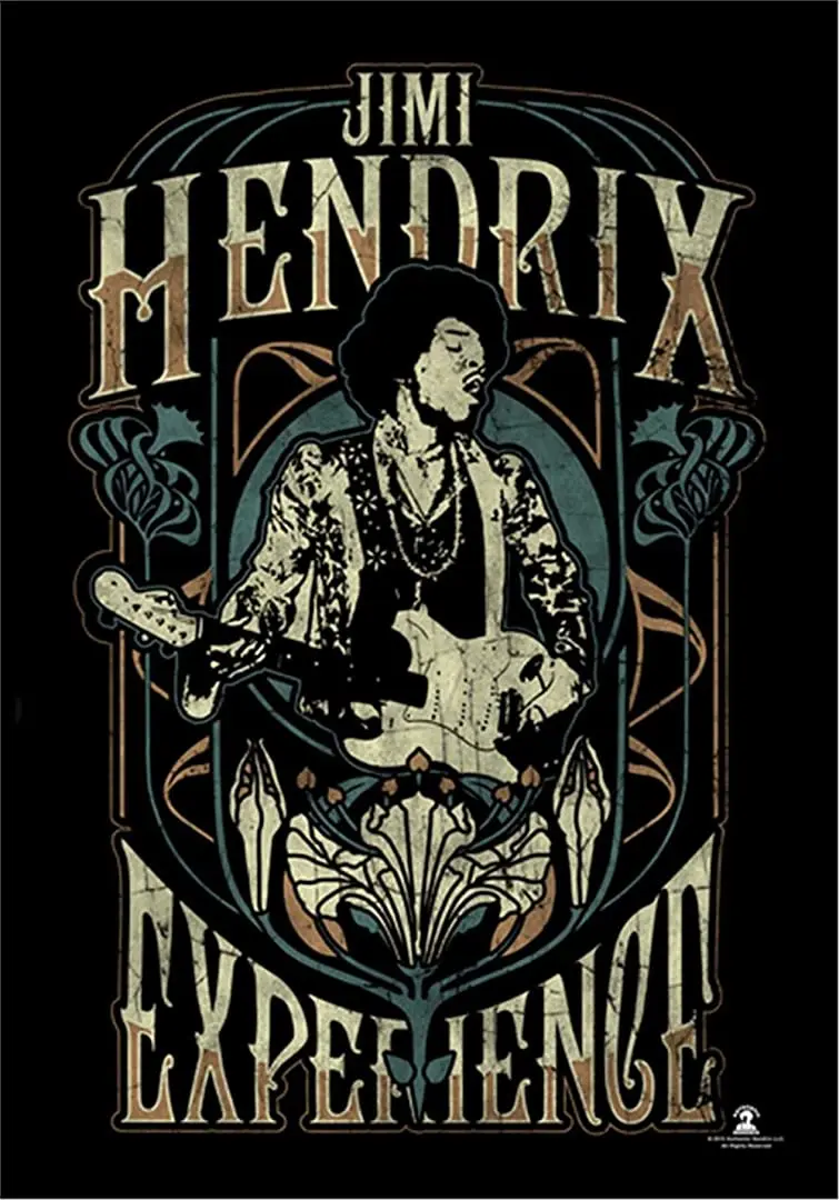 

Heart Rock Jimi Hendrix Experience Large Fabric Poster/Flag 750mm x 1100mm