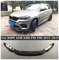 high quality carbon fiber bumper front lip rear diffuser spoiler side skirts cover fits for bmw x5m x6m f85 f86 2015 2019