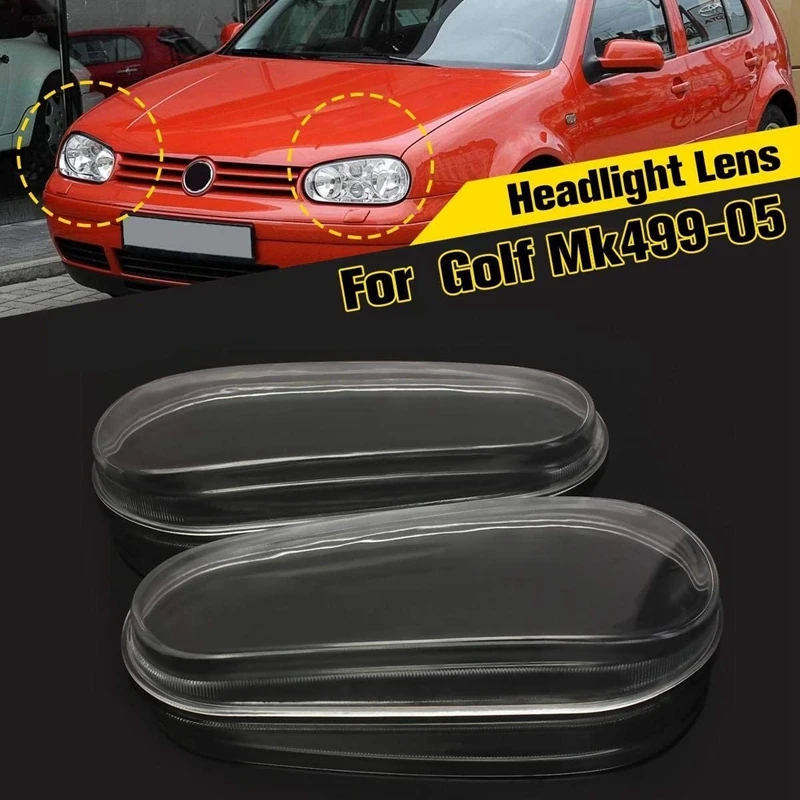 

Car Glass Lens Headlight Lamp Housing Cover for MK4 Golf R32 1999-2005