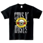 Детская футболка с принтом рок-группы Gun N Roses, летние детские топы в стиле хип-хоп для музыки, футболки для маленьких мальчиков и девочек, детские футболки с мультяшным принтом