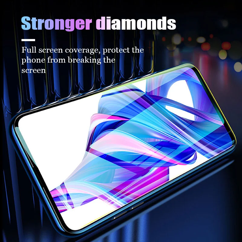 2 In 1 Full Coverage Protective Glass for Honor 8 Pro 9 10 20 30 Lite Camera Lens Protector | Мобильные телефоны и