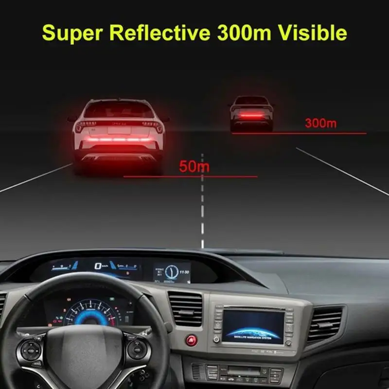 

Reflector Sticker Car Exterior Accessories Adhesive Reflective Tape Reflex Exterior Warning Strip Protect Car Body
