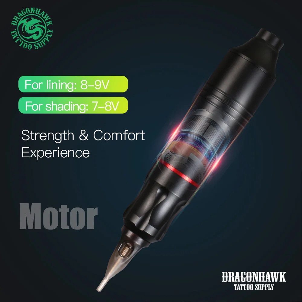 Ротационные тату-машинки Dragonhawk для перманентного макияжа миниатюрные мощные