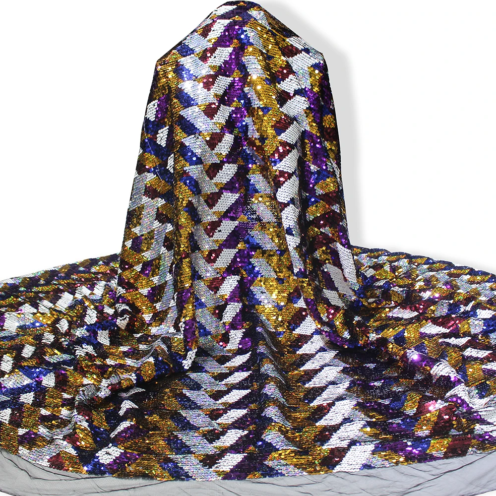 

Swiss new arrival shinee sequins lace embroidery fabrics