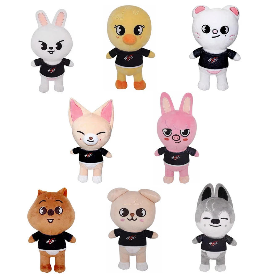 

Skzoo Plush Toys Stray Kids 20cm Cartoon Stuffed Animal Plushies Doll Bbokari Leebit Wolf Chan Puppym Kids Adults Fans Toy Gift