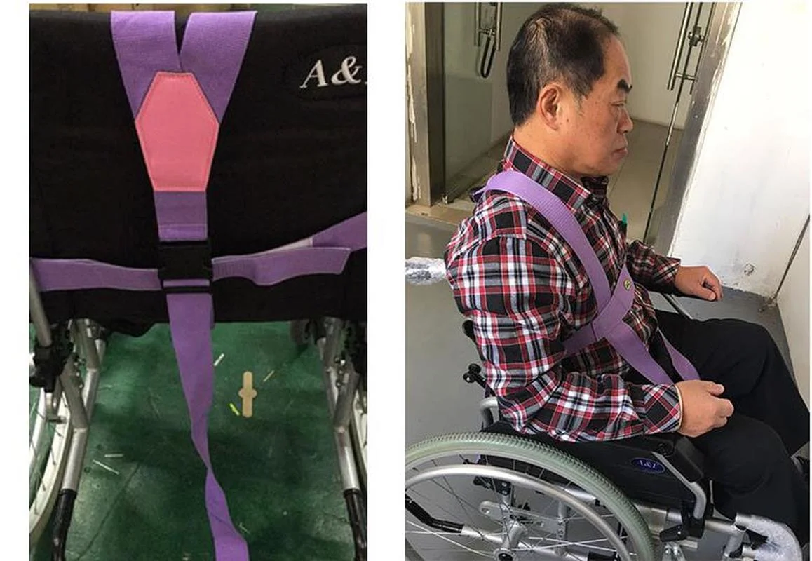 

NEW Wheelchair Safety Belt Back Seat Elastic Shoulder Fixing Brace Support Band Restraint Strap Nursing Band for Elderly Patient