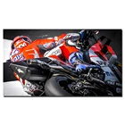 Плакаты и принты на стену с мотивом мотоциклиста, Картина на холсте для декора гостиной