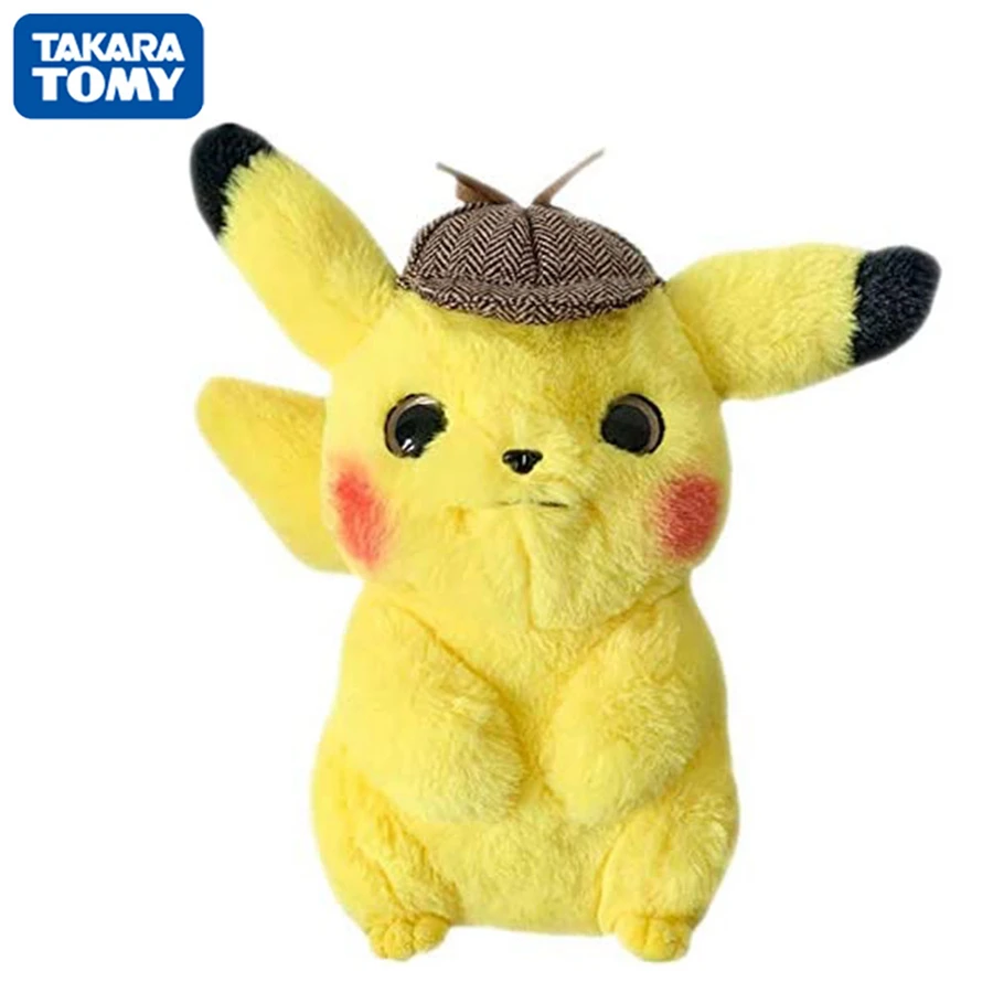 Mu&ntilde;ecos de peluche de Pikachu para ni&ntilde;os, juguete de pel&iacute;cula de Anime, dibujos animados Kawaii, aniversaire, Pokemon, 28CM-5