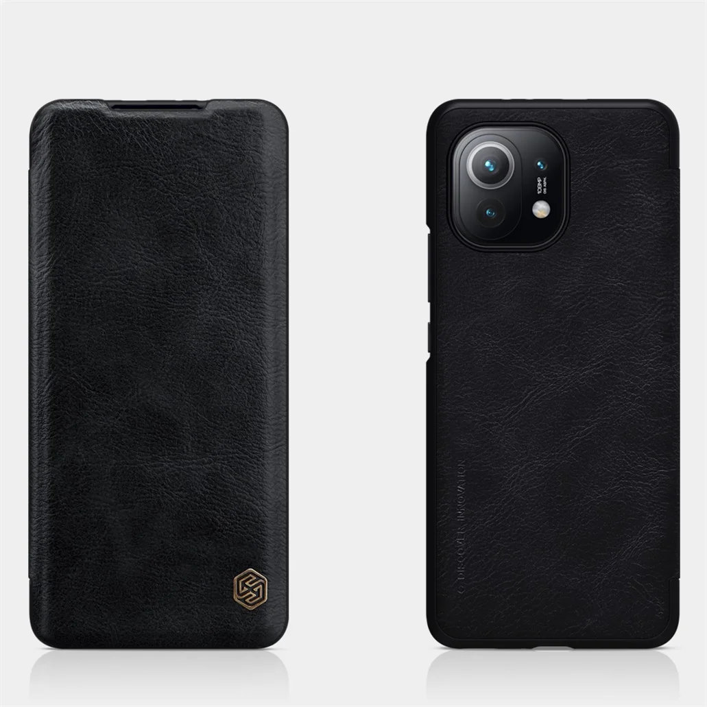 for xiaomi mi 11 flip case nillkin qin vintage leather flip cover card pocket wallet book cases for xiaomi mi11 phone bags free global shipping