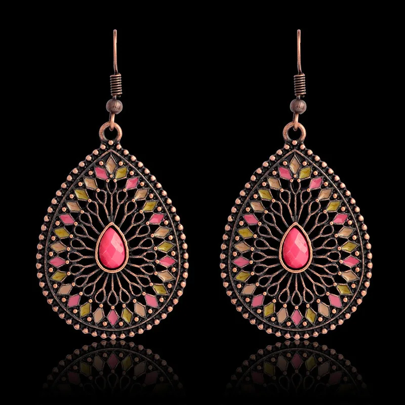 Этнические серьги 2018 для женщин Винтажные висячие богемные | Украшения и