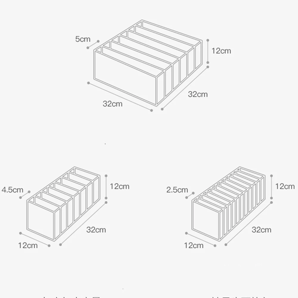 Drawer Organizers Storage Box Case For Bra Ties Underwear Socks Scarf Foldable Divider | Дом и сад