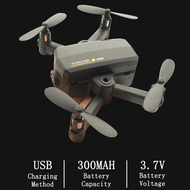 Мини-Дрон с камерой детский Радиоуправляемый квадрокоптер для селфи Дрон