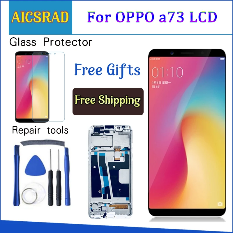 6,0 'для OPPO A73 A73T / F5 Youth, ЖК-дисплей + дигитайзер сенсорного экрана в сборе, запасные части