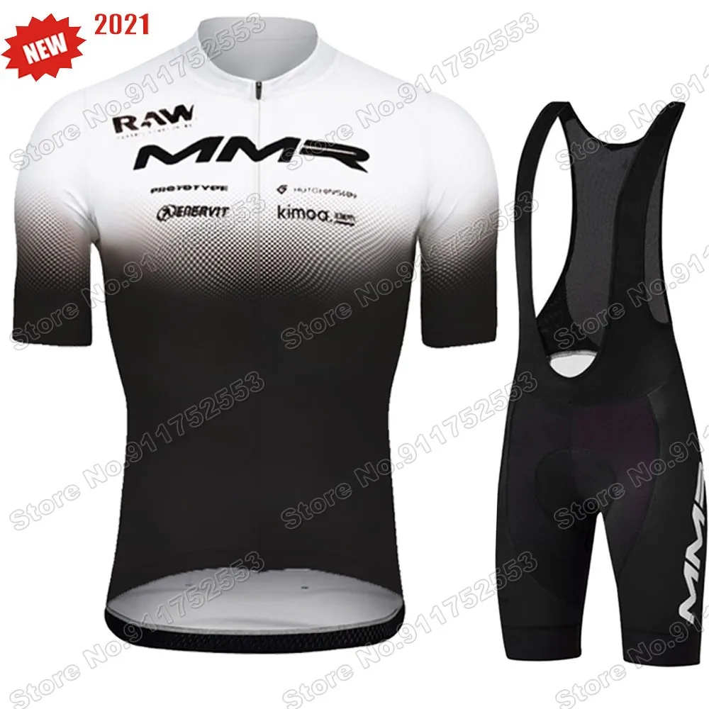 Комплект велосипедной одежды Ropa MMR 2021 белая черная Мужская одежда для велоспорта