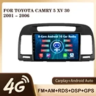 Автомобильный радиоприемник JMANCE для Toyota Camry 5 XV 30 2001 - 2006 с голосовым ИИ мультимедийным видеоплеером и навигацией GPS Android No 2din 2 din dvd