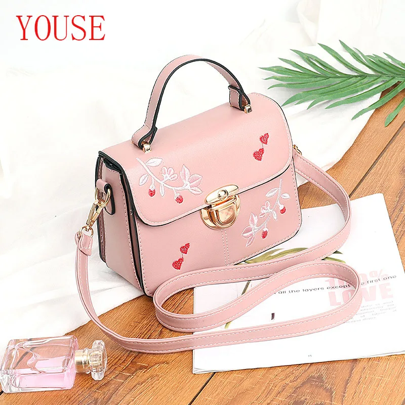 

YOUSE 2020 Winter New Luxury Pu Women's Fashion Handbag One Shoulder Slant Cross Multi-function European And American Retro Han